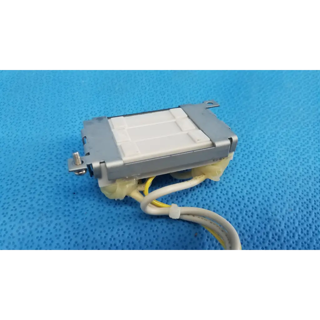 Gray and white resistor block assembly with metallic edges and yellow beige wires for topcon trc-nw6s retinal camera