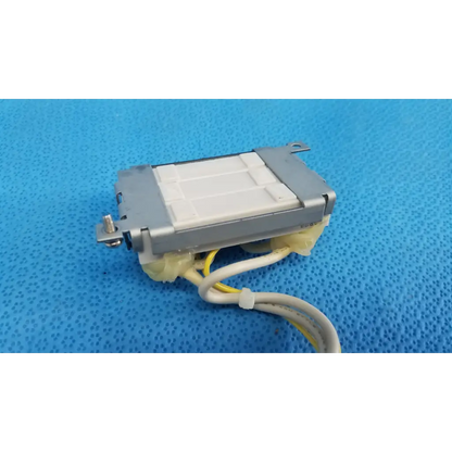 Gray and white resistor block assembly with metallic edges and yellow beige wires for topcon trc-nw6s retinal camera