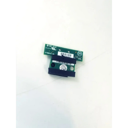 Green circuit board with black plastic components and white labeling for k750543-00 circuit board product