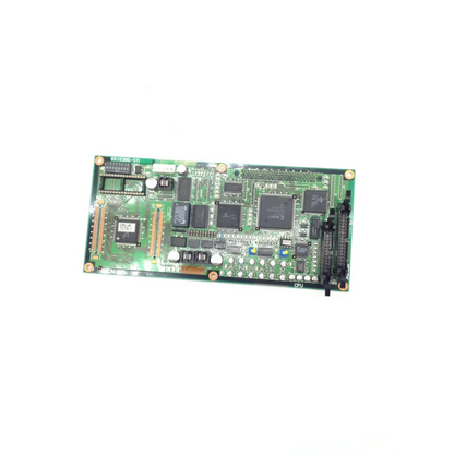 Green rectangular circuit board with black integrated circuits and gold connectors kanda kk10386-s11 model