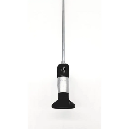 Black and silver medical endoscope with slender metallic shaft and ergonomic handle karl storz 10320a bronchoscope