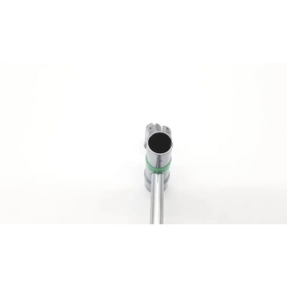 Silver metallic faucet with green rubber seal and dual knobs featured in karl storz 10338b doezel hulst scope tube