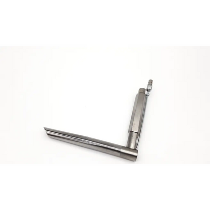 Stainless steel karl storz 10970b carlos mediatinoscope with a sleek polished finish and angled handle for laryngoscopy