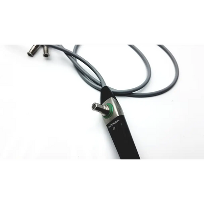 Karl storz 1917460 black and silver intubation fiberscope with green accent ring and autoray handle branding