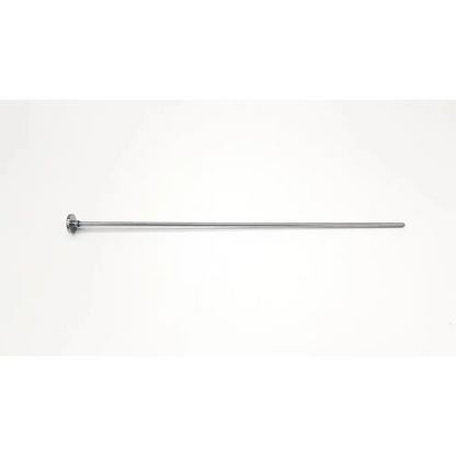 A sleek metallic surgical obturator deflector with polished chrome finish and rounded handle by karl storz da54-101