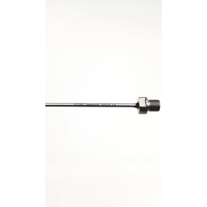 A sleek metallic temperature probe with threaded end cap and engraved stieb germany 27043 lr for karl storz 27023lk autoclavable uretero renoscope