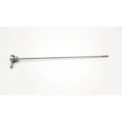 Silver karl storz obturator urology da24-65 with long slender shaft and complex mechanical handle for urology use