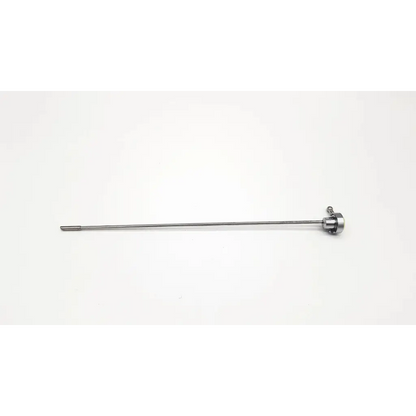 Silver karl storz obturator urology da24-65 with slender metallic shaft and cylindrical handle with ring attachment