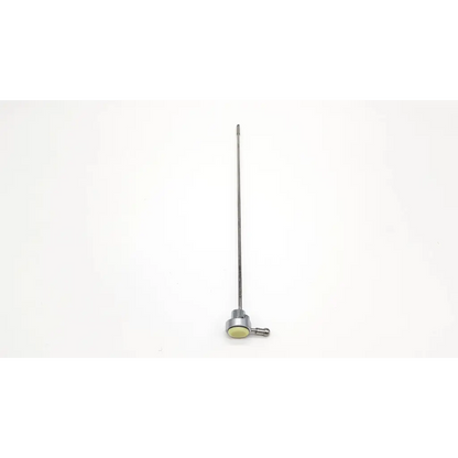 Silver karl storz obturator urology with slender metallic shaft and pale yellow circular head da24-65 component