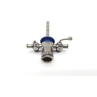 Silver surgical endoscope karl storz 27026b with blue cap and dual control knobs 27026b 22fr visual obturator