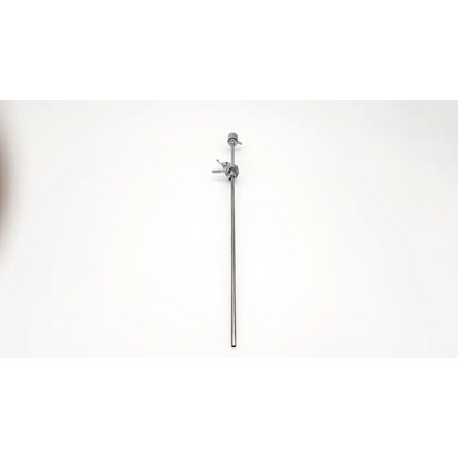 A sleek metallic karl storz 27068cd telescope bridge with a long cylindrical shaft and adjustable clamps at the top
