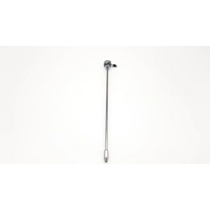 Silver karl storz 27090 bo hollow instrument surgical retractor with slender metallic shaft and adjustable rounded head