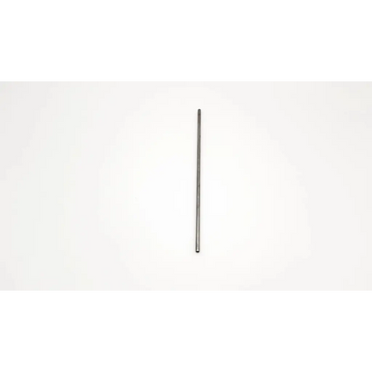 A slender metallic karl storz 27090a-12 telescoping dilation rod with smooth reflective surface and rounded ends