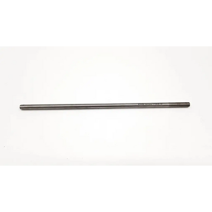 A sleek metallic telescoping dilation shaft with a threaded end and engraved text karl storz 27090a-18