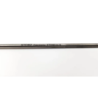 Metallic screw with threaded end and engraved text stolz germany 2709ga-8 for karl storz 27090a-9 telescoping dilation device