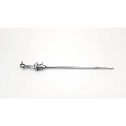 Silver surgical instrument with long slender shaft and articulated joint in karl storz 27090x deflecting mechanism