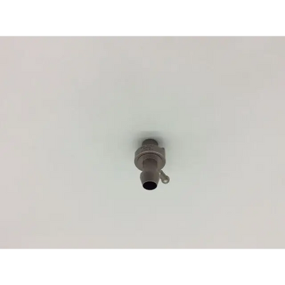 Silver metallic karl storz alo surgical connector pipe fitting with small lever handle for evacuator use