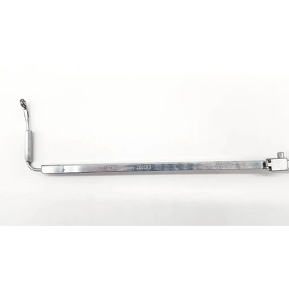 Silver metallic karl storz 28020g rigid surgical retractor with curved handle and locking mechanism engraved storz germany 28026.6