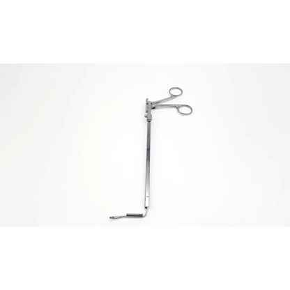 Silver surgical karl storz 28020g rigid forces with long slender handle and curved cutting blades