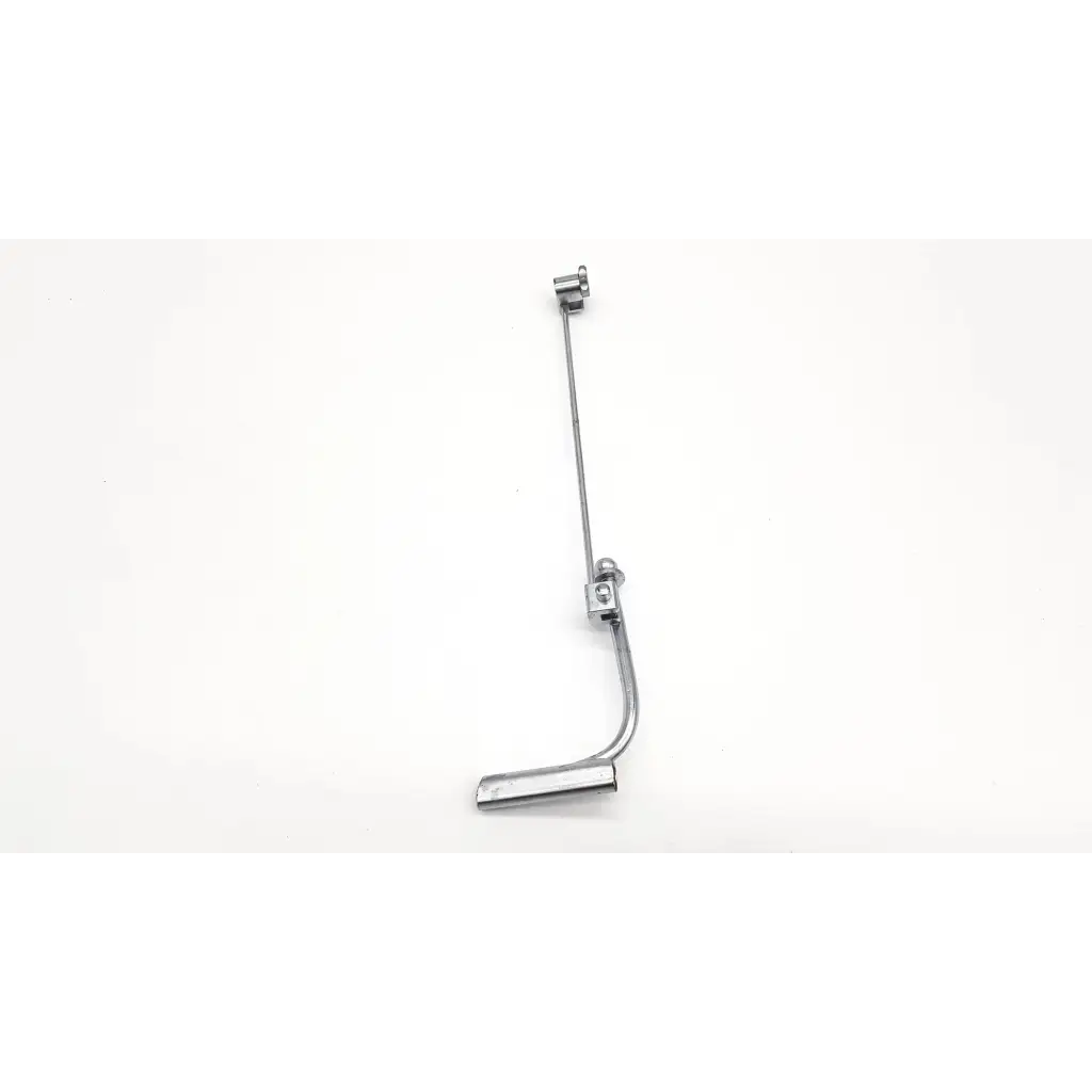Silver metal bicycle brake cable with curved section and two adjustment fittings for karl storz 28020k nephroscope