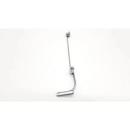 Silver metal bicycle brake cable with curved section and two adjustment fittings for karl storz 28020k nephroscope