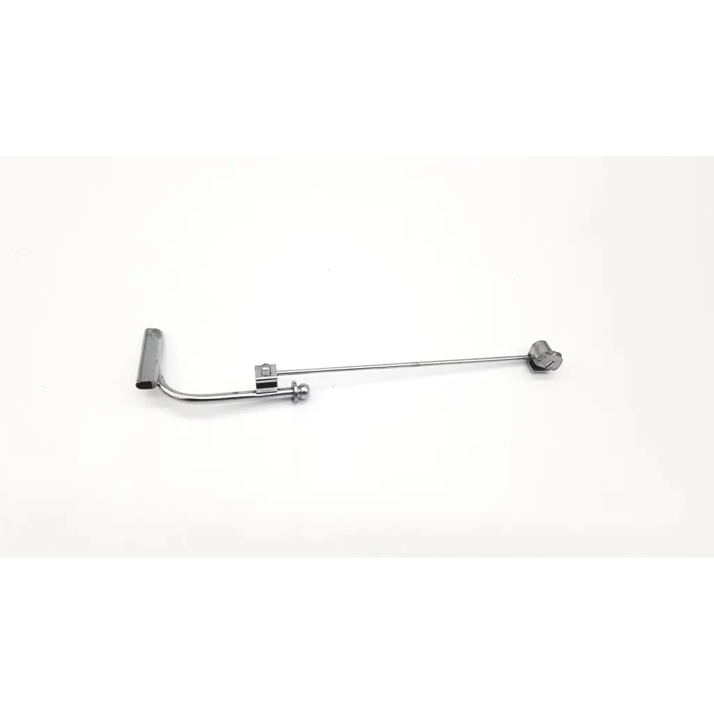 Silver metal clothing hanger with curved hook and decorative ball for karl storz 28020k nephroscope