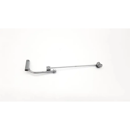 Silver metal clothing hanger with curved hook and decorative ball for karl storz 28020k nephroscope