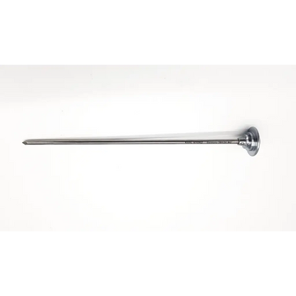 Karl storz 28124 bu obturator da24-94 sleek metallic surgical instrument with long slender shaft and rounded handle end
