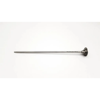 Silver karl storz 28126bc obturator surgical probe with slender metallic shaft and circular head for precision use