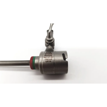 Silver metallic karl storz 30117 h2 cannula da54-61 with red and green bands from germany surgical instrument