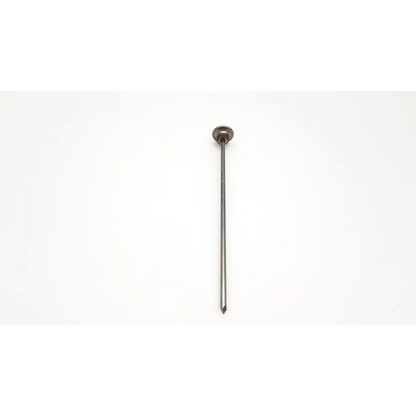 A sleek metallic karl storz 30117p trocar with rounded head and pointed tip for precise surgical use