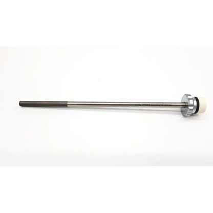 A sleek metallic karl storz reduction sleeve da54 with black grip and engraved silver shaft for precise medical use