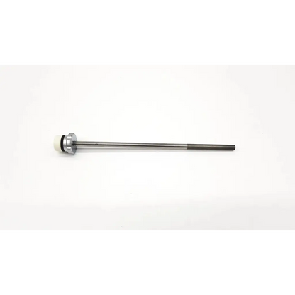Silver-colored metal reduction sleeve da54- with circular head and black rubber grip by karl storz model 30140 ka
