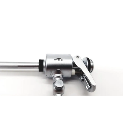 Silver karl storz 30160 h2 cannula da24-101 with sleek metallic finish and precise mechanical components