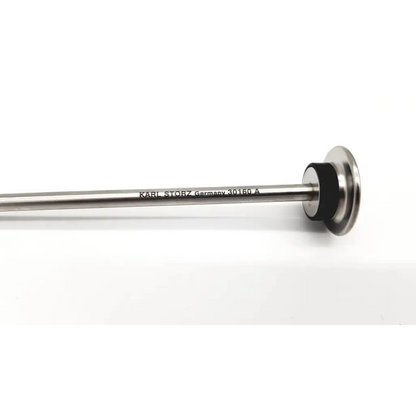 Sleek stainless steel karl storz endoscopy 6mm trocar with polished finish and black rubber seal for medical use