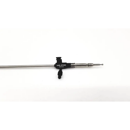 Karl storz vts clickline organ retractor with sleek metallic body and black branded handle for surgical use