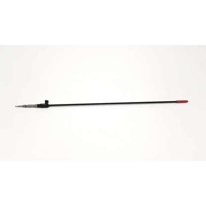Black surgical retractor with red-tipped handle and metallic end karl storz 30710k storz 30710k clickline