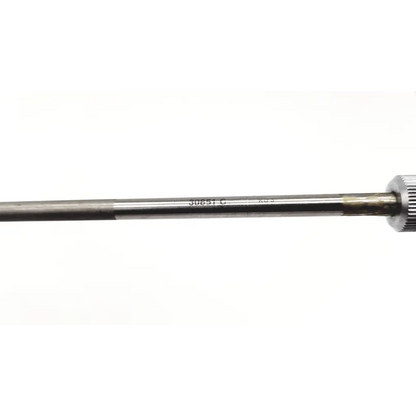 Silver metal shaft with threaded end and engraved markings of karl storz 30851c storz 30851c cannula