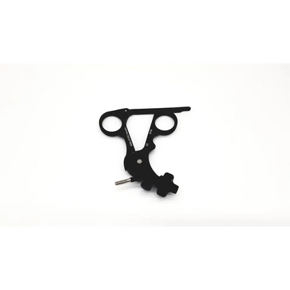 Black karl storz clickline plastic handel multi-tool with two circular handles and comfort grip plastic material