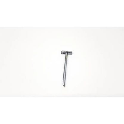 Silver t-shaped metal keyway tool with flat top and tapered shaft for karl storz fenestrated beak da54-71 cannula