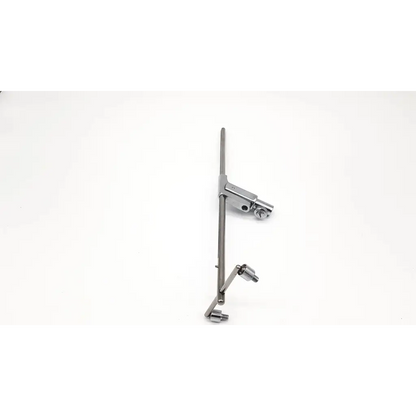 Silver-colored metal karl storz holder rotating arm drum stand with adjustable arms and threaded fittings