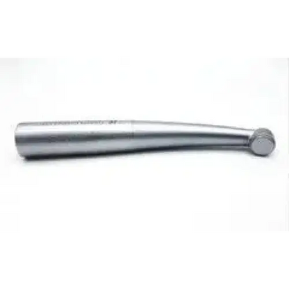 Silver kavo gentlemini lux 4500br fiberoptic dental handpiece with sleek cylindrical body and textured grip