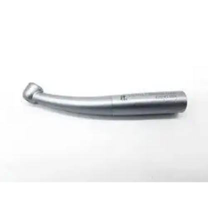 Silver kavo gentlepower lux 25 6500 br push button dental handpiece with curved metallic body and engraved branding
