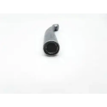 Black rubber exhaust pipe with metallic end cap of kavo gentlepower lux 25 6500 br push button dental handpiece back side