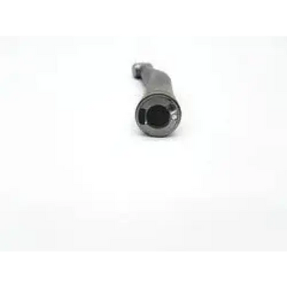 Gray metallic exhaust pipe with circular flange and threaded end of kavo gentlepower lux dental handpiece back side