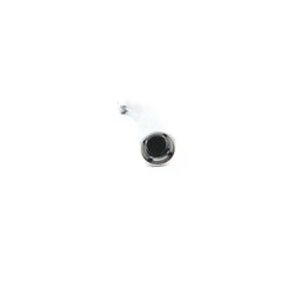 A sleek curved white exhaust pipe with polished chrome tip on kavo mira lux 635b optic pushbutton highspeed handpiece