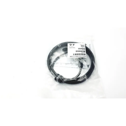 Black coiled cable laptop lock k65042m in clear plastic packaging with white label for master keyed laptop security