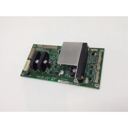 Green konica minolta 7165 copier scanner drive board assembly with black heat sinks and silver metal component