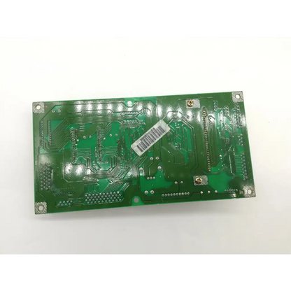 Green rectangular konica minolta copier scanner drive board assembly with silver soldered components and barcode sticker