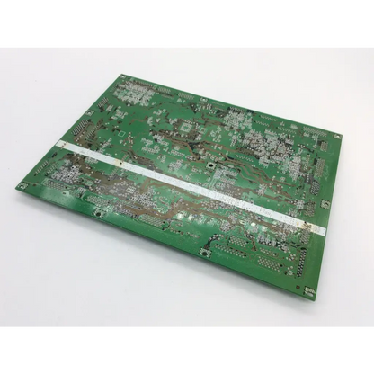 Green rectangular konica minolta a1duh030 print control unit board with silver conductive traces and electronic components